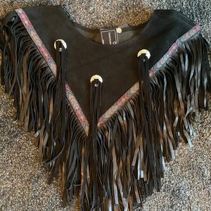 Black leather Coverall